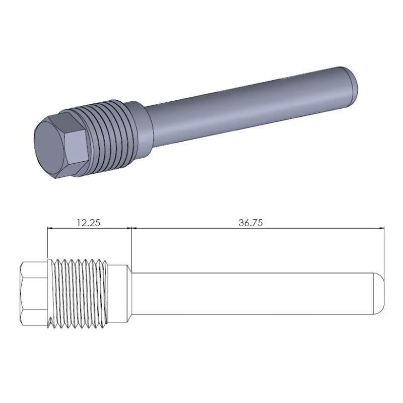 MMAST-17020370 Perno pastiglie freno anteriore Moto Master GasGas / Rieju