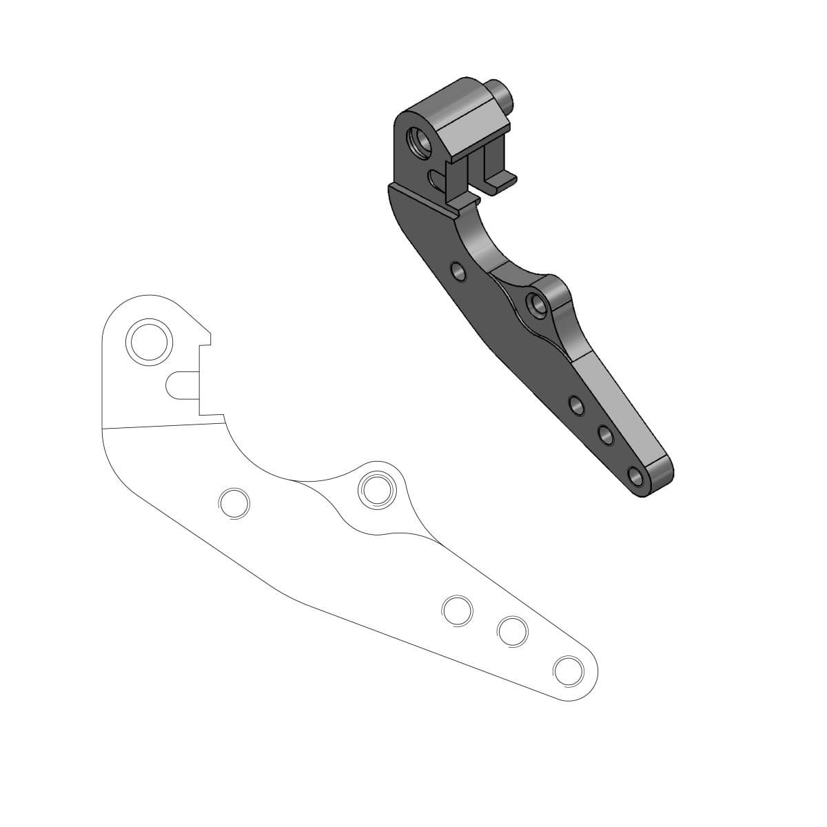 MMAST-17040356 Supporto pinza freno Moto Master 298 mm KTM / Husqvarna