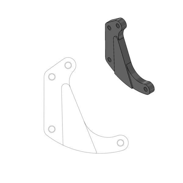 MMAST-17040363 Supporto pinza freno Moto Master Supermoto Racing Husqvarna CR / WR / TE fino 2013