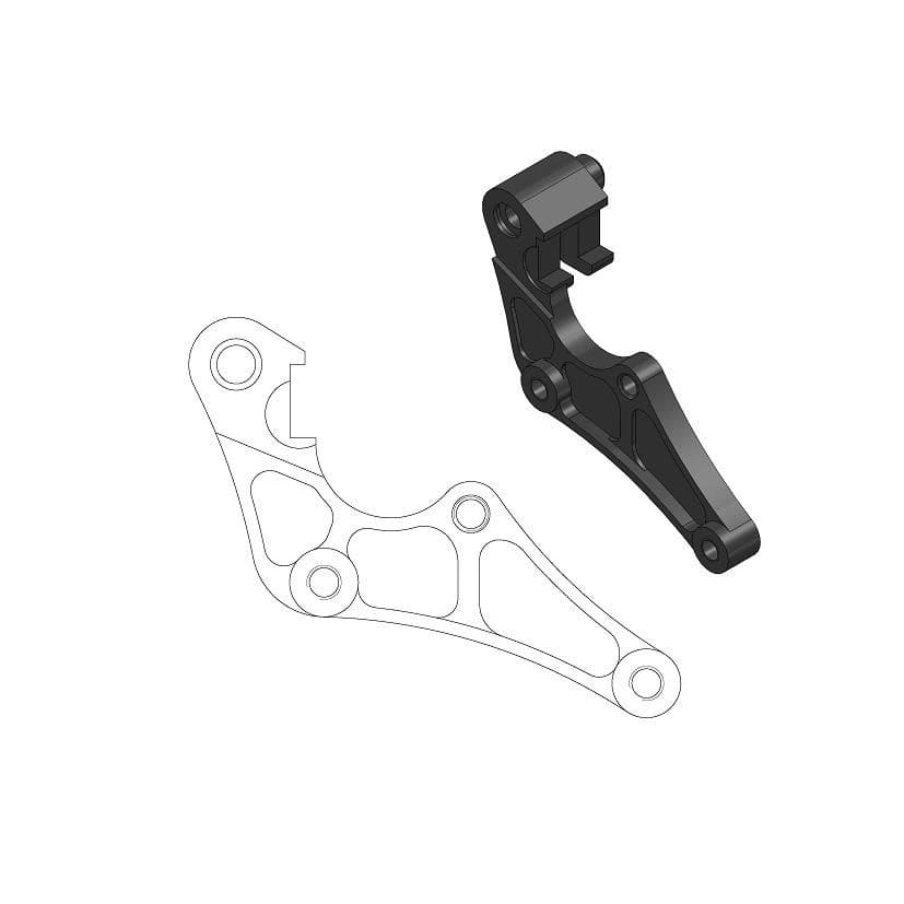 MMAST-17040419 Supporto pinza freno Moto Master Supermoto Street 320mm CRF dopo 2015