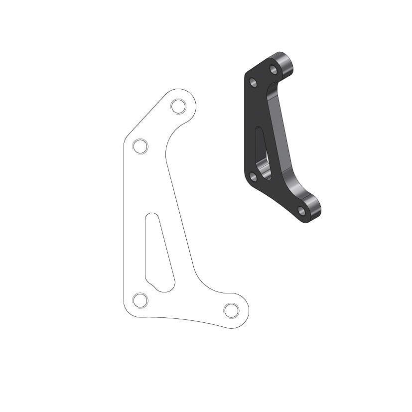 MMAST-17040420 Supporto pinza freno Moto Master Supermoto Racing 320mm CRF dopo 2015