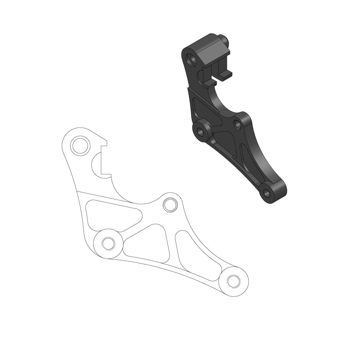 MMAST-17040431 Supporto pinza freno Moto Master Street 320mm YZF dopo 2016