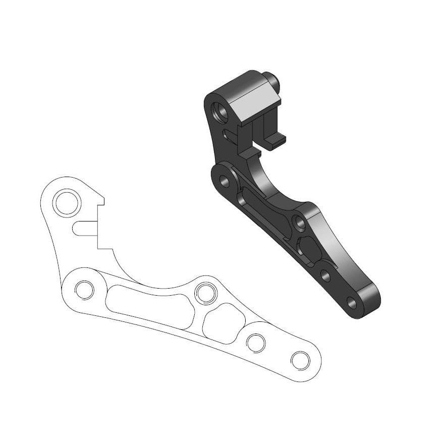 MMAST-17040445 Supporto pinza freno Moto Master 270mm Sherco