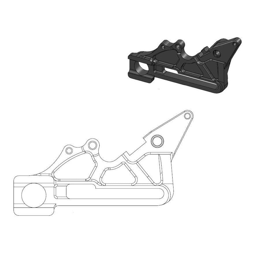 MMAST-17040450 Supporto pinza freno Moto Master pour disque oversize 240mm KTM / Husqvarna