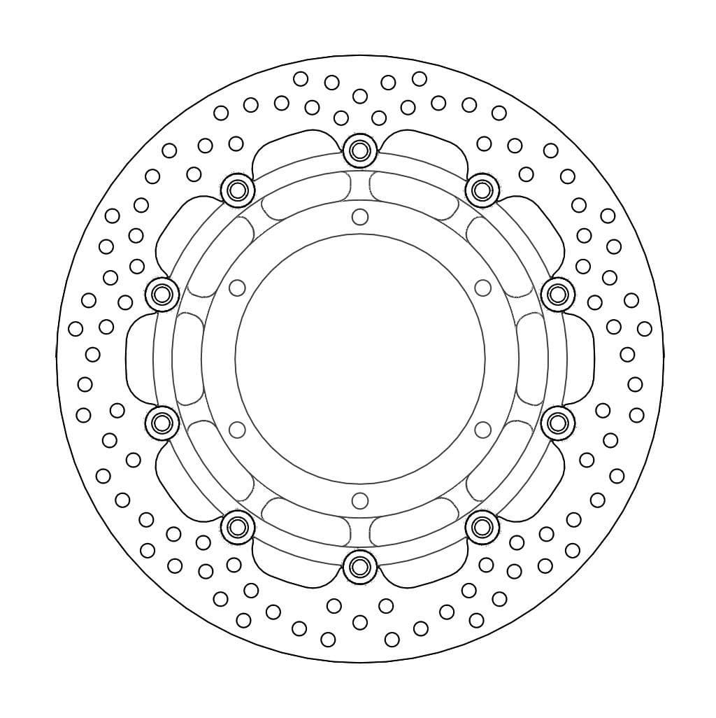 MMAST-17101749 Moto Master Halo XT660X Floating Front Brake Disc