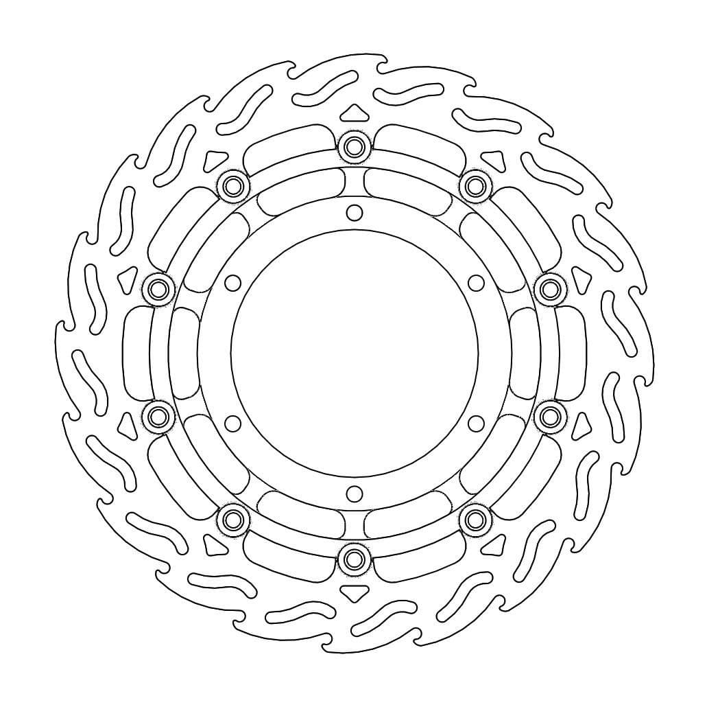 MMAST-17101807 Disco freno anteriore flottante Moto Master Flame Street 320 mm XTX 660