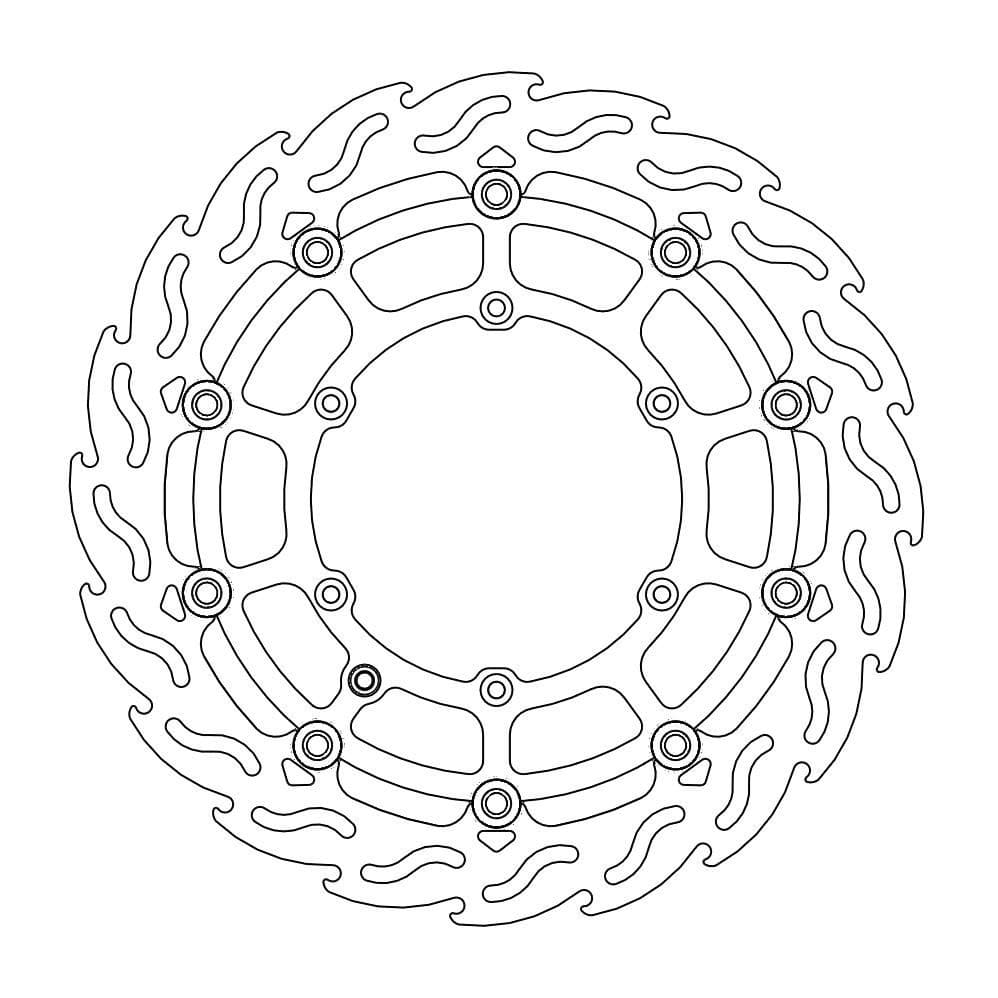 MMAST-17102542 Disco freno flottante Moto Master Flame Supermoto Racing 320mm Beta RR