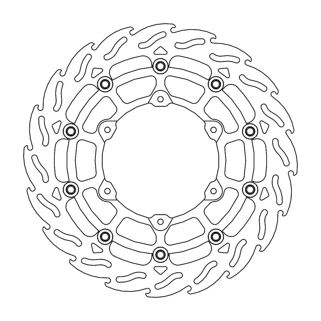 MMAST-17103263 Disco freno anteriore flottante Moto Master Flame 320mm Husqvarna 701 (épaisseur 5mm)