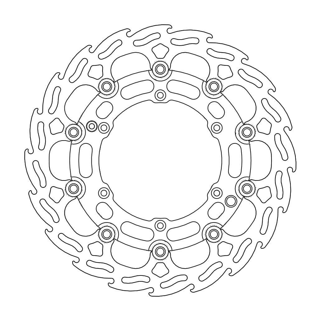MMAST-17110727 Disco freno Moto Master Flame anteriore 298mm KTM / Husqvarna DAKAR