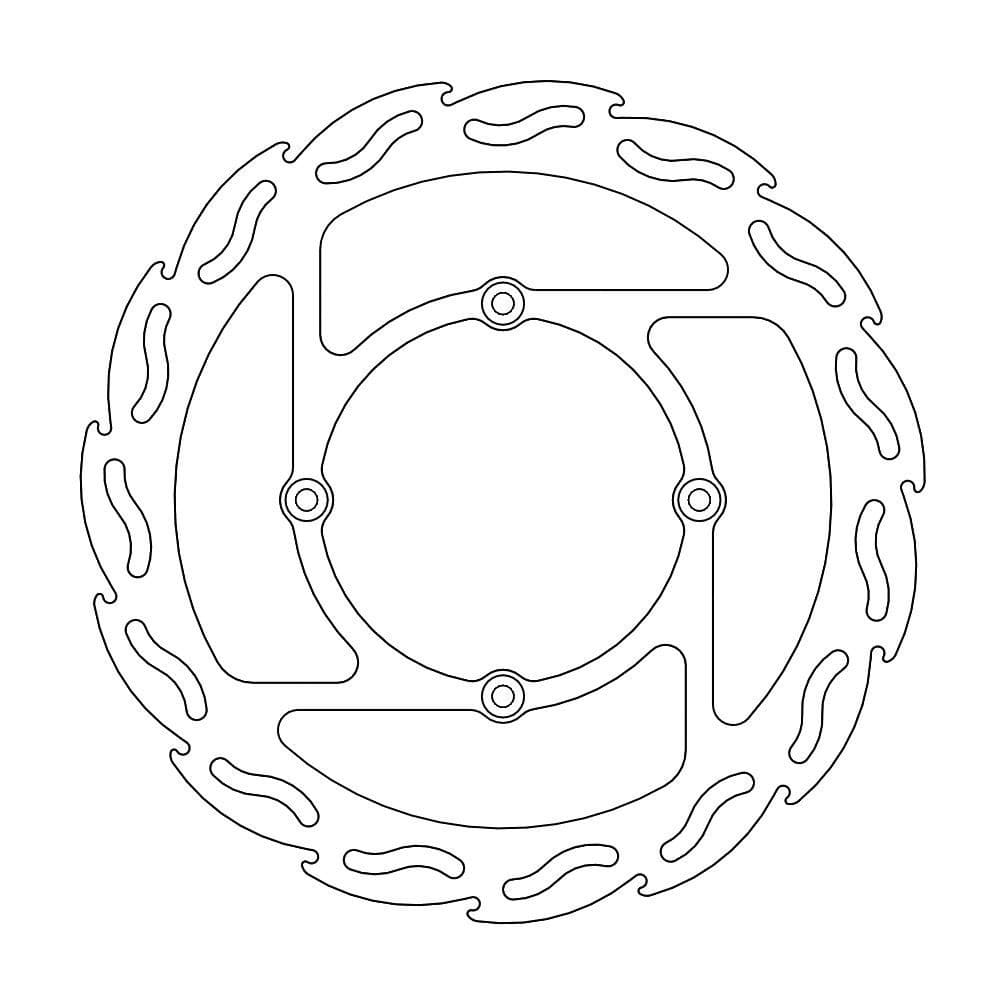 MMAST-17110866 Disco freno Moto Master Flame anteriore KX 125 / 250 (fisso)
