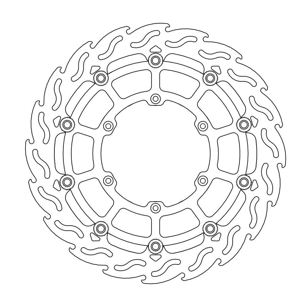 MMAST-17110979 Disco freno flottante Moto Master Flame Supermoto 320mm DR-Z 400