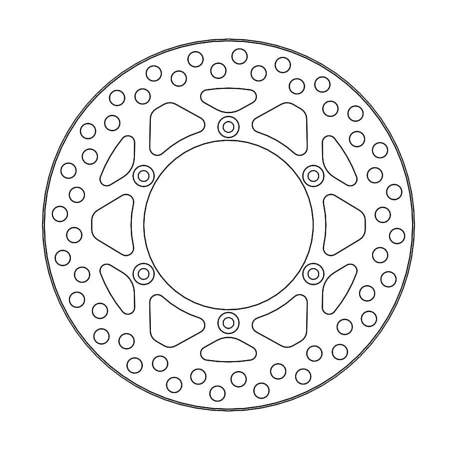 MMAST-17111682 Moto Master Vintage rear brake disc KX 125 / 250 up to 2002