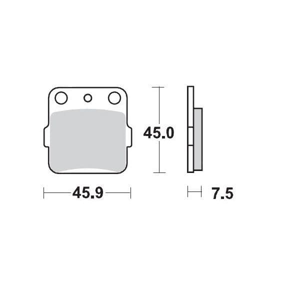 MMAST-17211262 Rear Brake Pads Moto Master 091411 Sinter Pro Racing KX 65 / 85