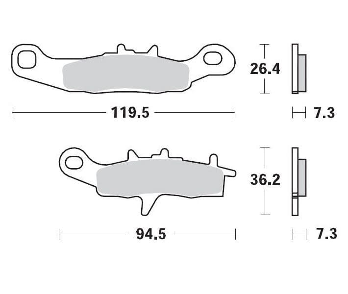 MMAST-17211274 Pastiglie freno anteriore Moto Master 093912 Sinter Pro Racing GP KX / RM 85