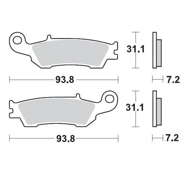 MMAST-17211287 Pastiglie freno anteriore Moto Master 094912 Sinter Pro Racing GP YZ / YZF