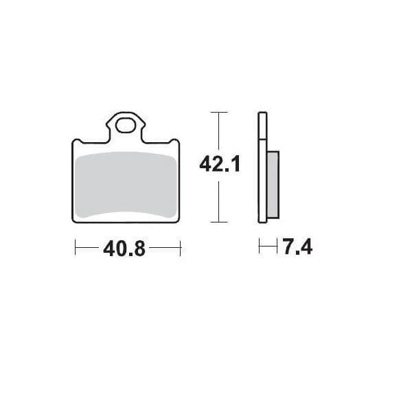 MMAST-17211302 Pastiglie freno posteriore Moto Master Sinter Racing GP TC / SX 85