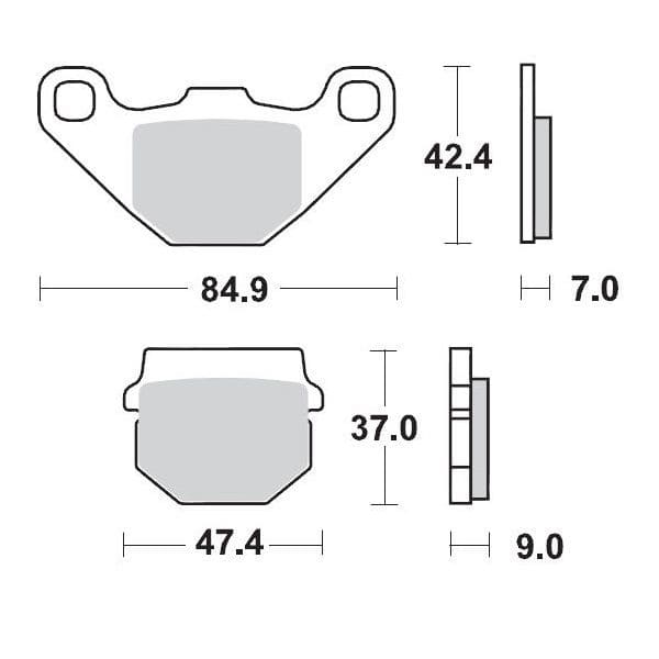 MMAST-17211688 Pastiglie freno anteriore Moto Master Sinter pro Racing KX 80