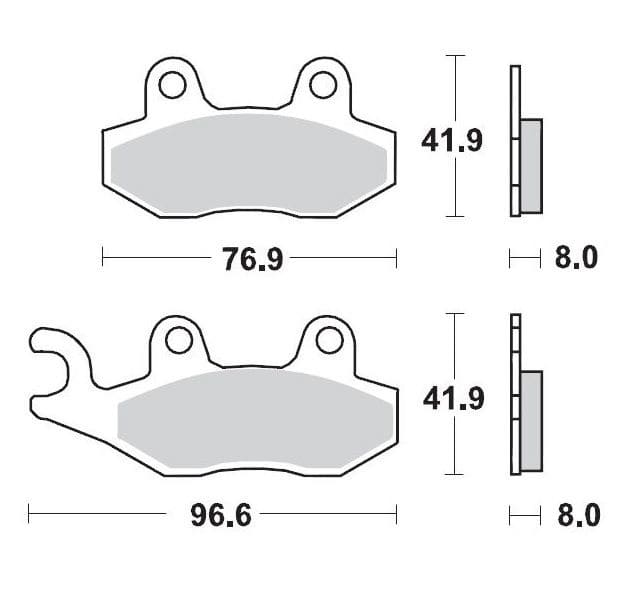 MMAST-17211696 Pastiglie freno anteriore Moto Master Pro Racing GP YZ 92-97 / RM 87-95