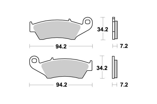 MMAST-17211852 Pastiglie freno anteriore Moto Master Nitro CR / CRF