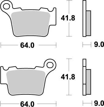 MMAST-17211853 Pastiglie freno posteriore Moto Master Nitro KTM / Husqvarna