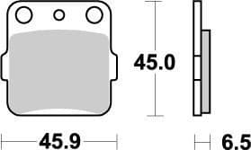 MMAST-17211858 Pastiglie freno anteriore Moto Master Nitro CR 85 / CRF 150