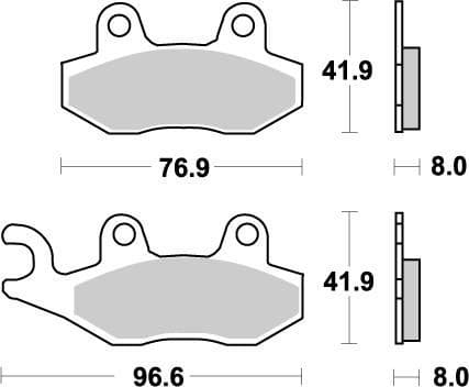 MMAST-17211862 Pastiglie freno anteriore Moto Master Nitro Husqvarna CR / WR