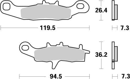 MMAST-17211866 Pastiglie freno anteriore Moto Master Nitro KX 85