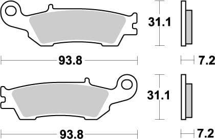 MMAST-17211872 Pastiglie freno anteriore Moto Master Nitro YZ / YZF