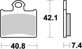 MMAST-17211879 Pastiglie freno posteriore Moto Master Nitro TC / SX 85