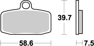 MMAST-17211881 Pastiglie freno anteriore Moto Master Nitro TC / SX 85