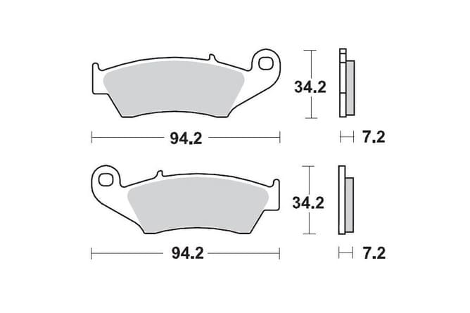 MMAST-17212126 Pastiglie freno anteriore Moto Master Nitro Sport CRF / KXF / RM-Z