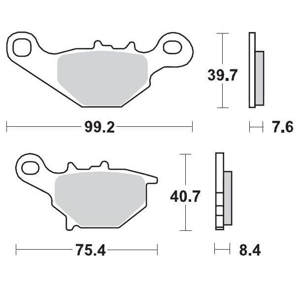 MMAST-17212127 Pastiglie freno anteriore Moto Master Nitro RM 80 / 85