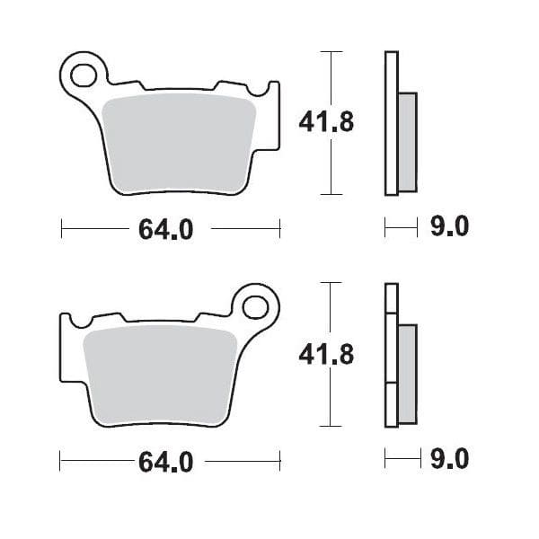 MMAST-17212129 Rear Brake Pads Moto Master Nitro KTM / Husqvarna