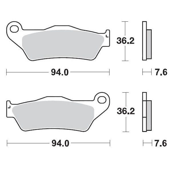 MMAST-17220898 Pastiglie freno posteriore Moto Master Ceramic Husqvarna SMS 125