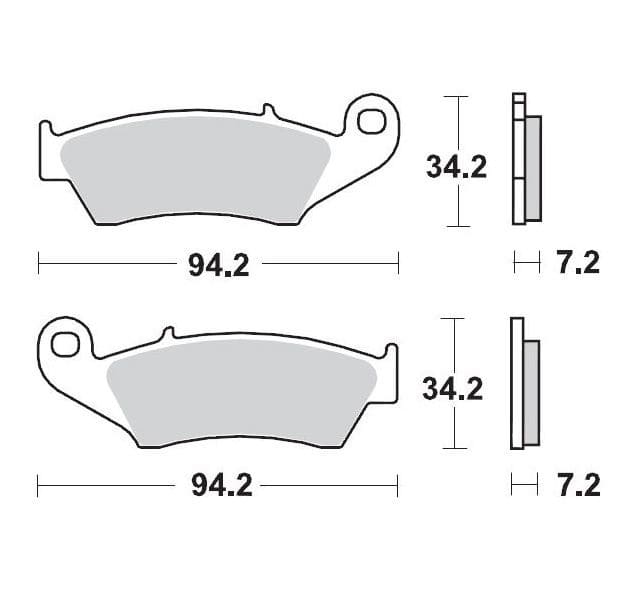 MMAST-17220904 Pastiglie freno anteriore Moto Master Ceramic XR 400 / DR-Z 400