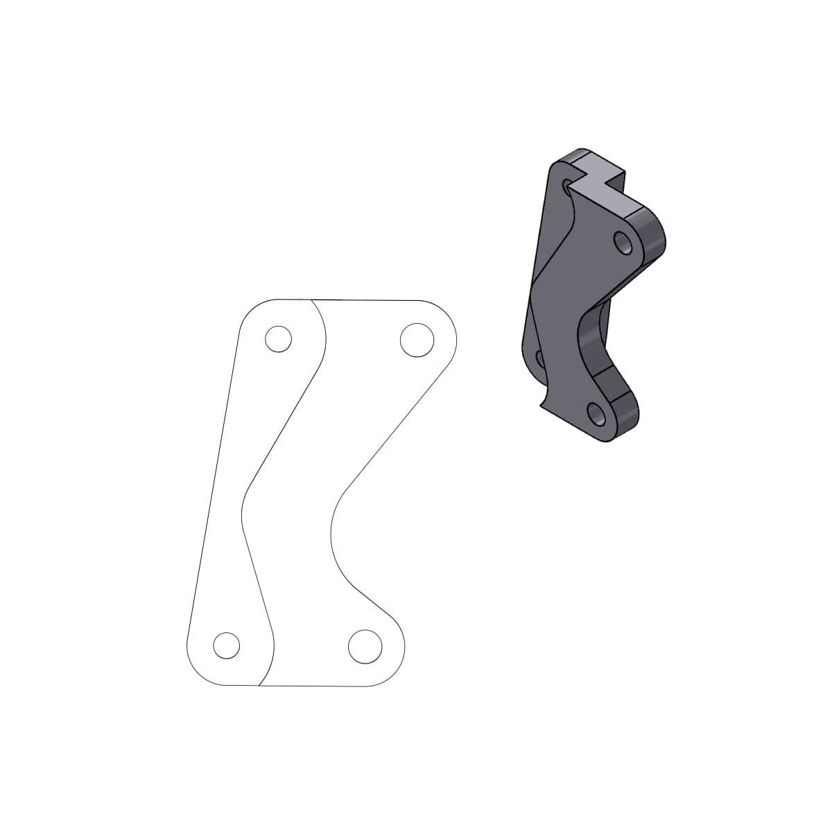 MMAST-17420347 Supporto pinza freno Moto Master Street YZF dopo 2008