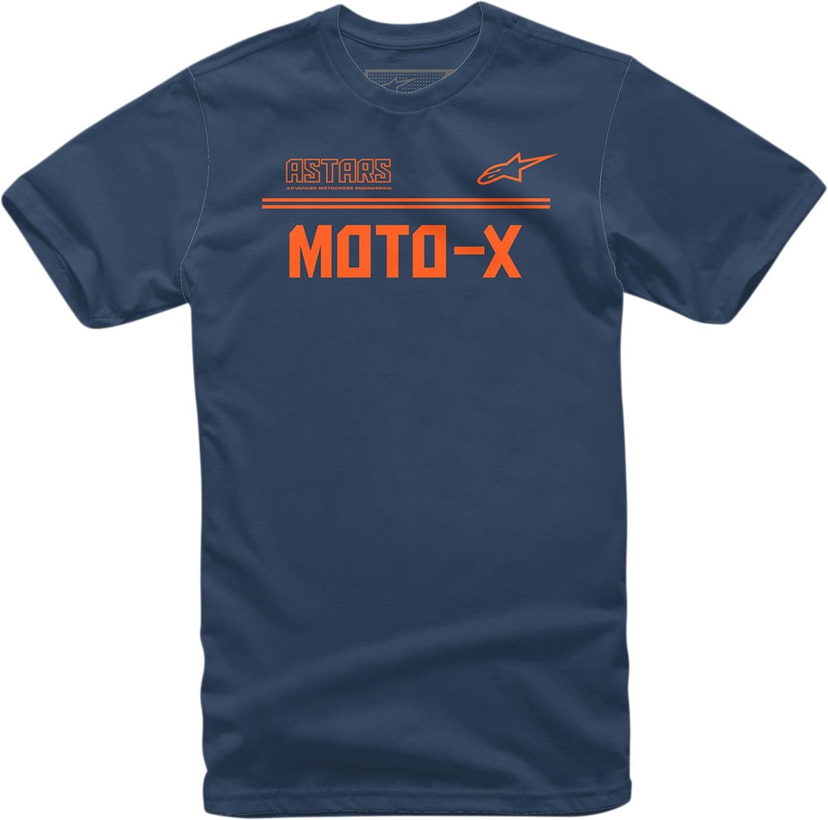 ALP303020838 T-shirt Alpinestars Moto X navy/arancione XL