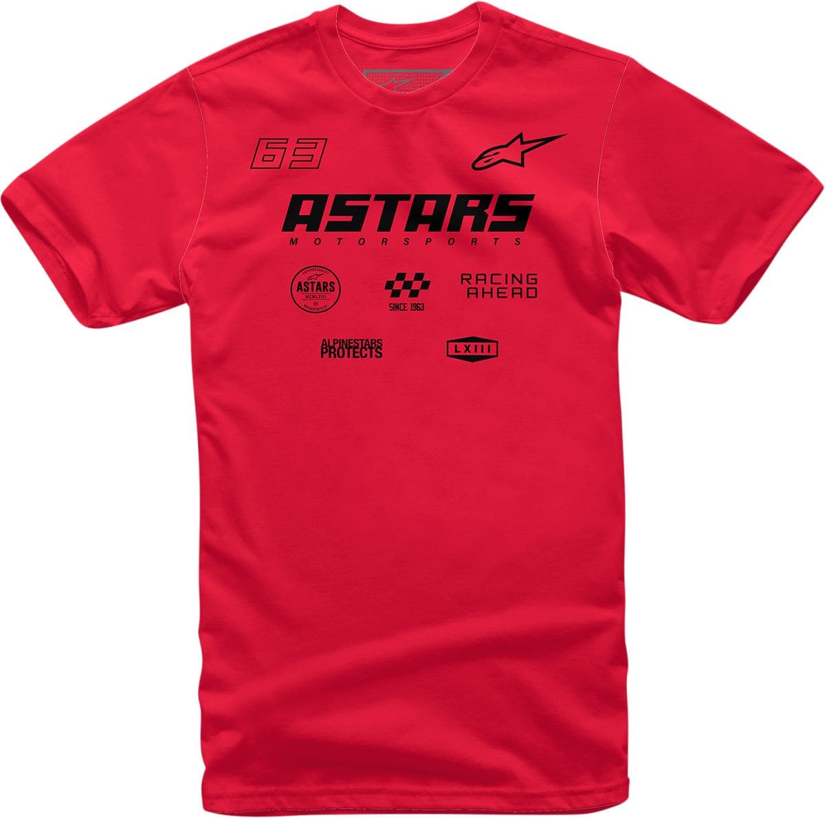 ALP303020915 T-shirt Alpinestars Multi Race rosso 2XL