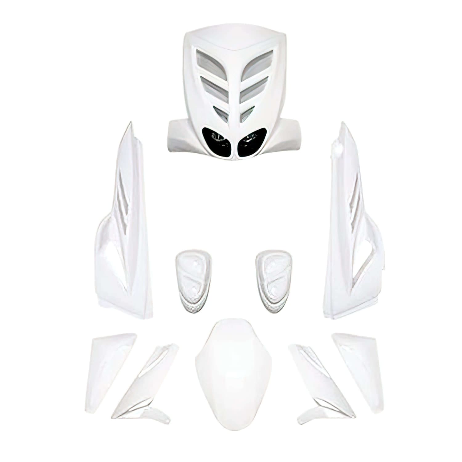 CGN515715 6-piece BCD fairing kit white MBK Stunt / Yamaha Slider