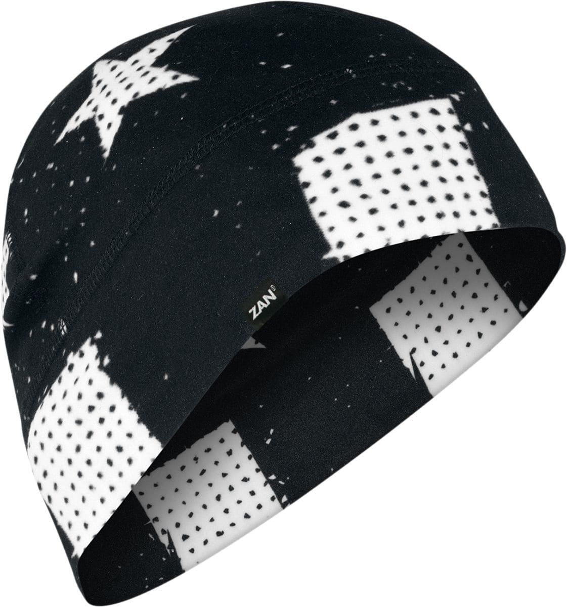 ZAN25013811 Beanie Zanheadgear Sportflex Flag Black/White