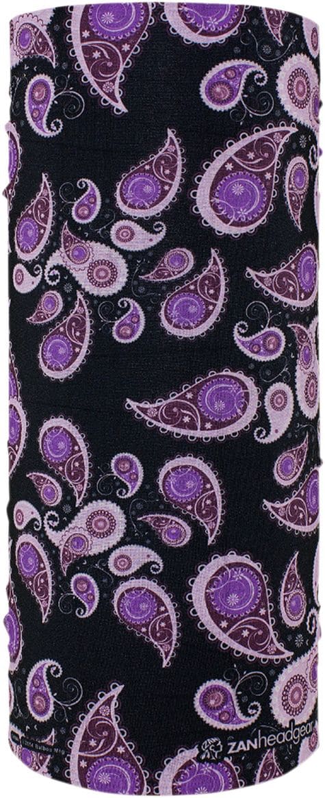 ZAN25020084 Motley Tube Zanheadgear Paisley Purple Neck Tube