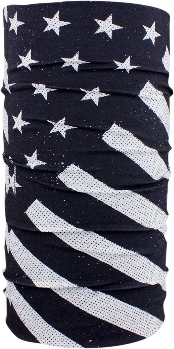 ZAN25020121 Motley Tube Zanheadgear Flag Black/White