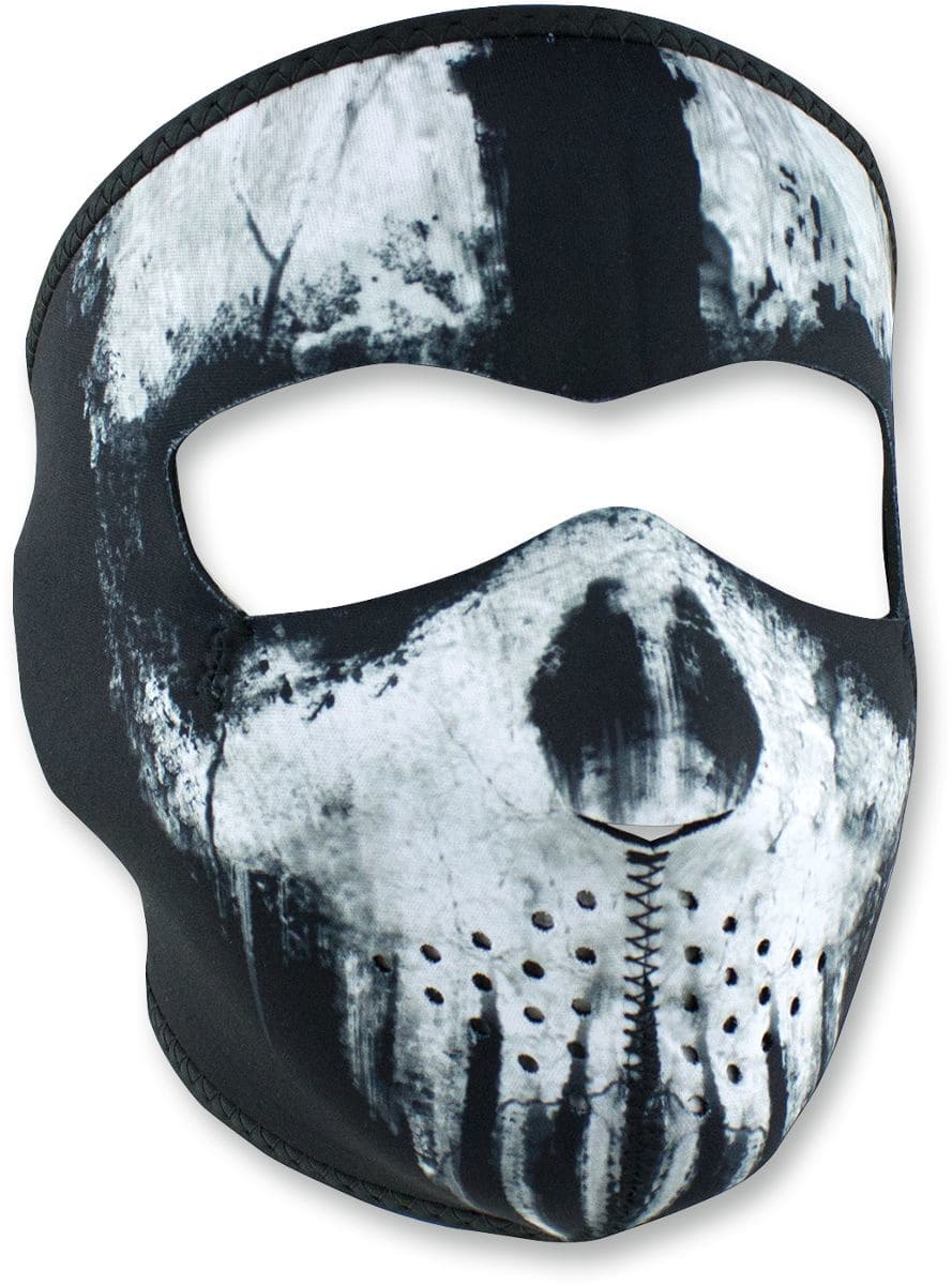 ZAN25030291 Mascherina neoprene Zanheadgear Ghost Skull