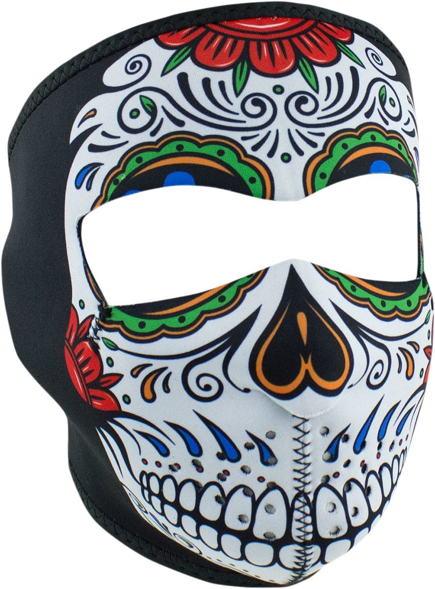 ZAN25030294 Mascherina neoprene Zanheadgear Muerte Skull