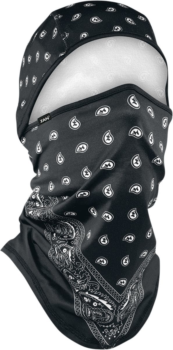 ZAN25030436 Passamontagna Zanheadgear Sportflex Convertible Black Paisley