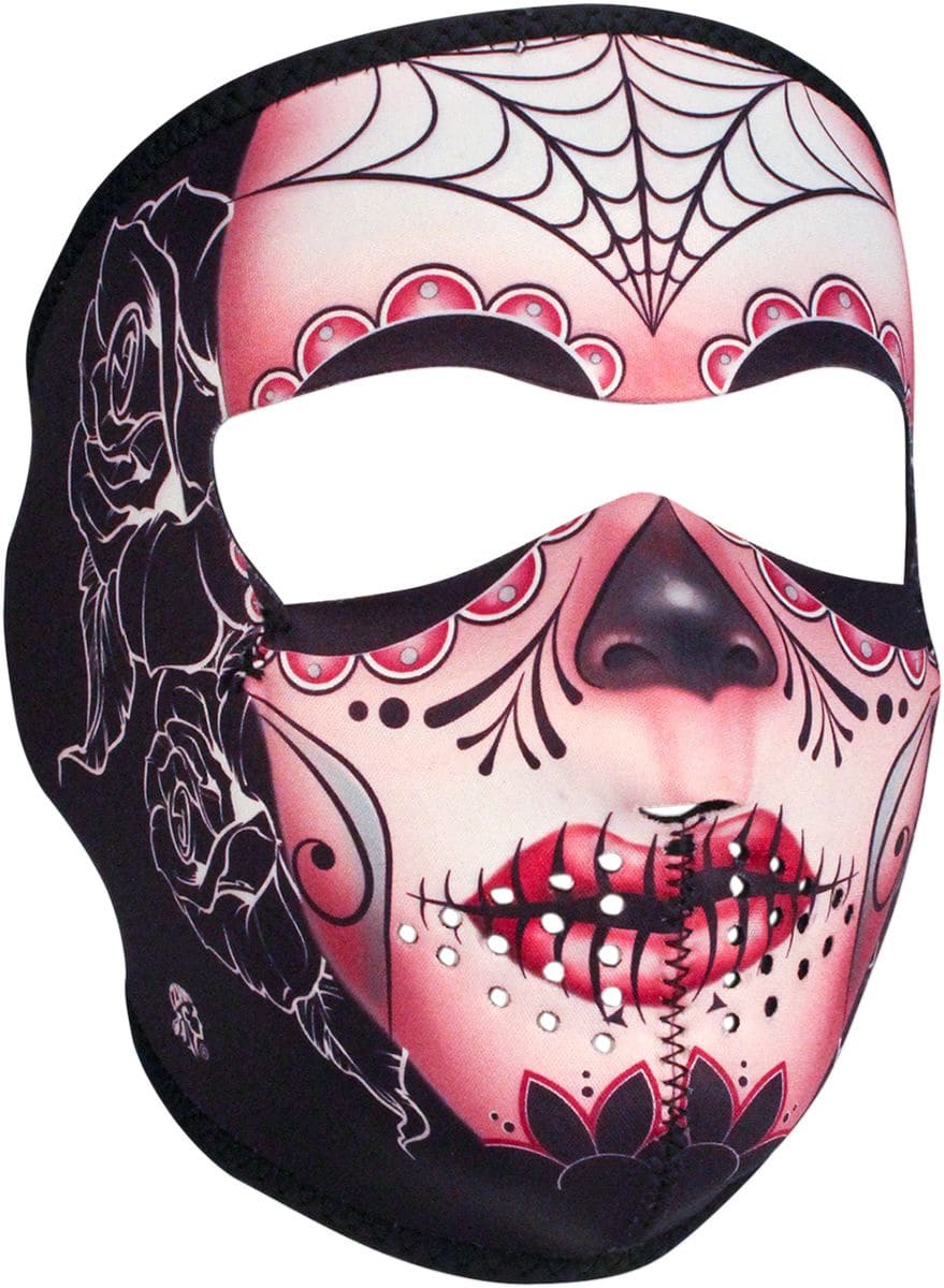 ZAN25040409 Mascherina neoprene Zanheadgear Sugar Skull