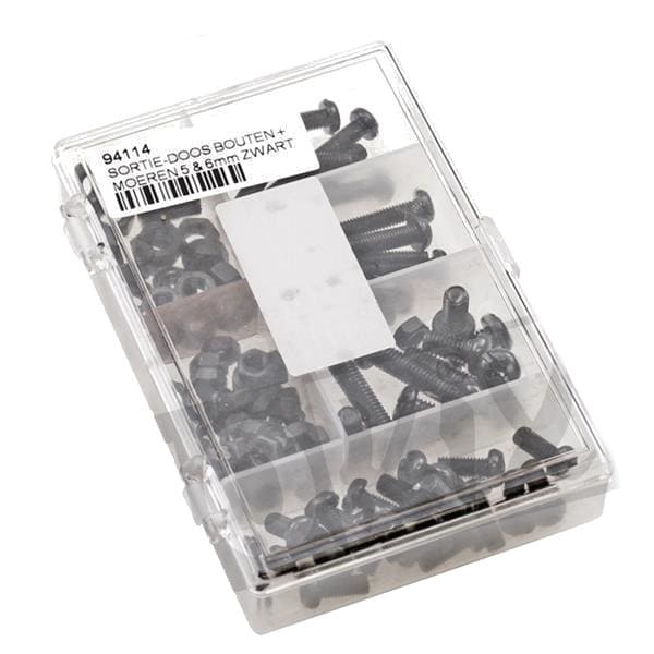 MF96.90109 Cycling Screw Kit 50 Pieces M5 - M6 Black