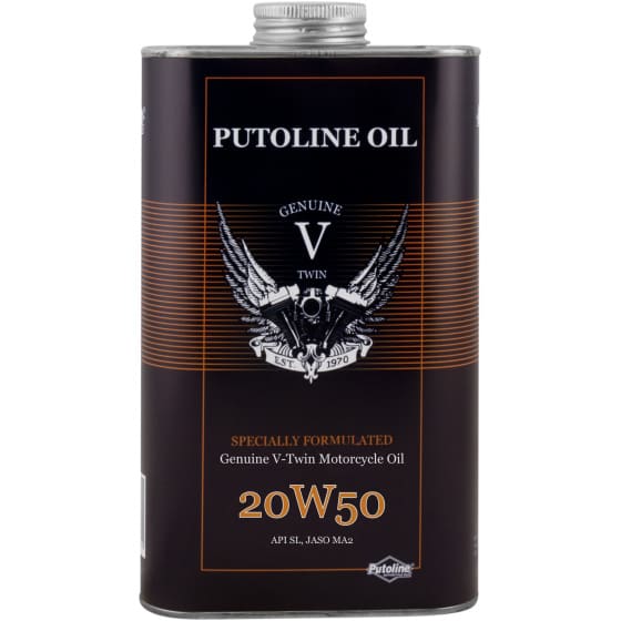 CGN486693 Engine Oil 4T 20W50 Putoline Genuine V-Twin 100% Synthetic 1L