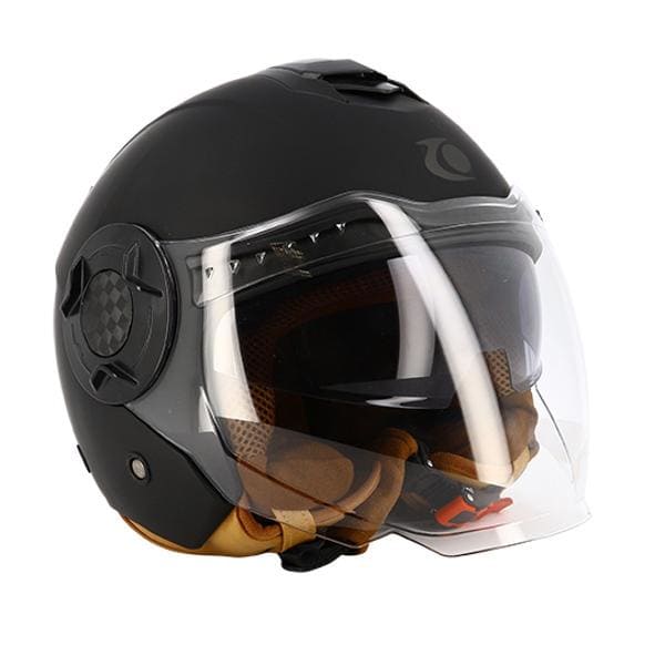 CGN515167 Casco jet Trendy T-406 nero opaco XXL