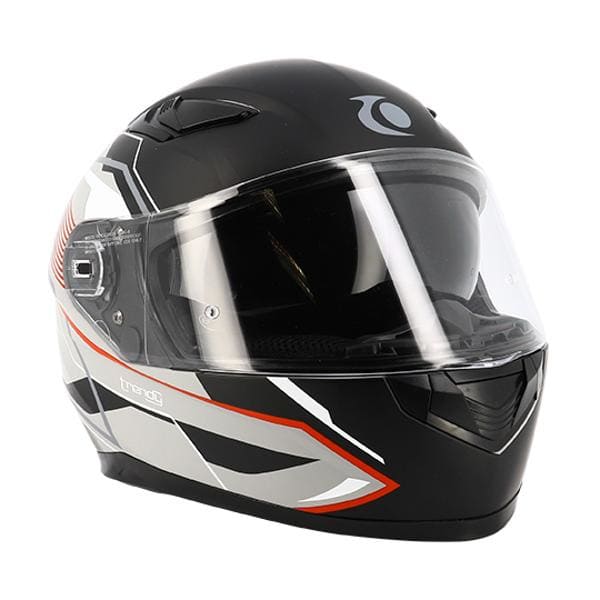 CGN515427 Full Face Helmet Double Visor Trendy T-604 Chactas Grey/Black/Red Matt XXL